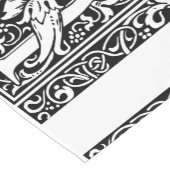 Letter U Middeleeuws Monogram Art Nouveau Korte Tafelloper (Hoek)