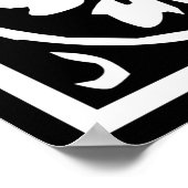 Letter U Middeleeuws Monogram Art Nouveau Poster (Hoek)