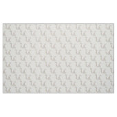 Letter U monogram decoratieve tekst aangepaste tek Stof (Fat Quarter)