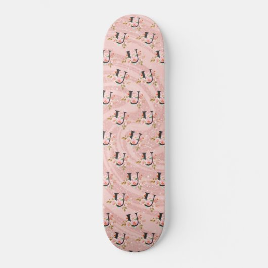 Letter U Persoonlijk Skateboard (Voorkant)