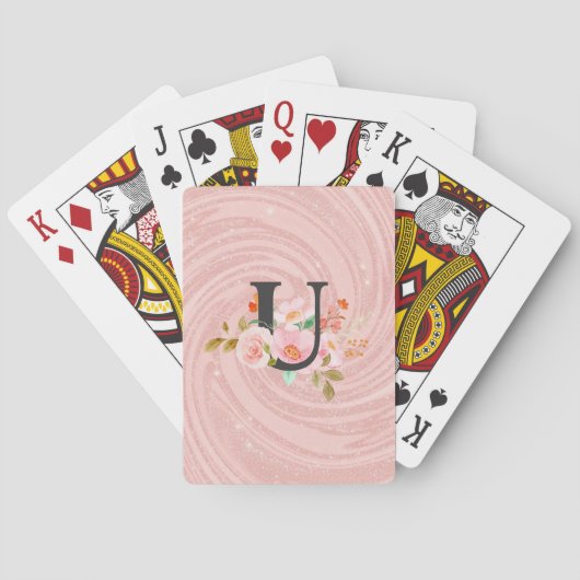 Letter U Pokerkaarten (Achterkant)