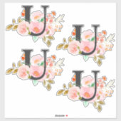 Letter U Sticker (Vel)