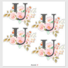 Letter U Sticker