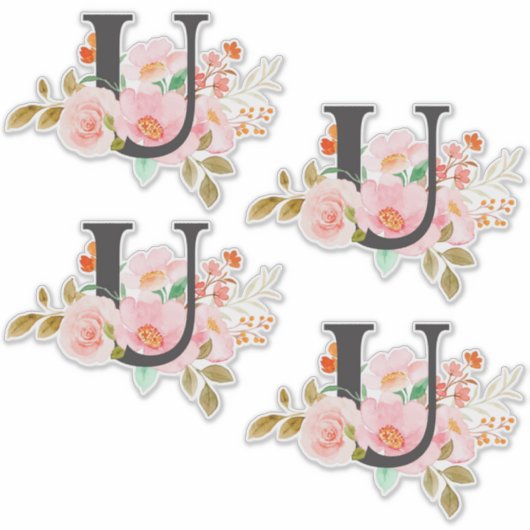 Letter U Sticker (Voorkant)