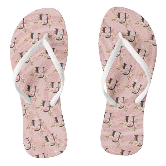 Letter U Teenslippers (Voetbed)