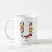 Letter U | Whimsical Floral Letter Monogram I Mok (Links)