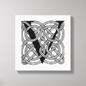 Letter V Celtic Knot Monogram Canvas Afdruk (Voorkant)