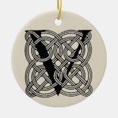 Letter V  Celtic Knot Monogram Keramisch Ornament (Voorkant)