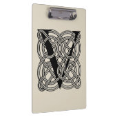 Letter V Celtic Knot Monogram Klembord (Rechts)