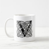 Letter V Celtic Knot Monogram Koffiemok (Links)