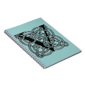 Letter V  Celtic Knot Monogram Notitieboek (Rechterzijde)