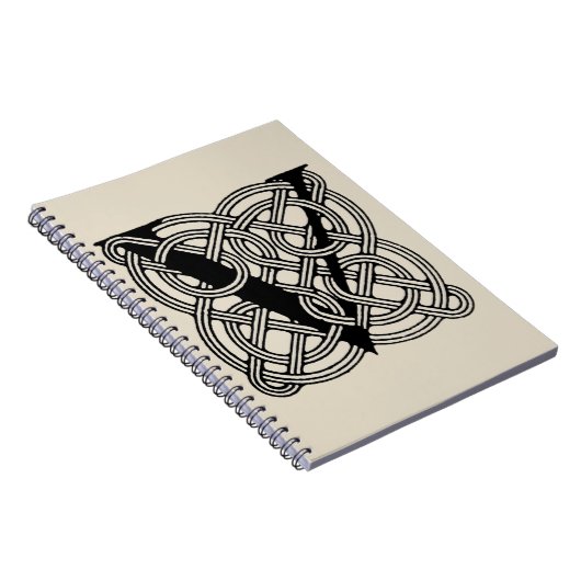 Letter V  Celtic Knot Monogram Notitieboek (Rechterzijde)