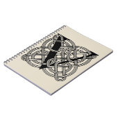 Letter V  Celtic Knot Monogram Notitieboek (Linkerzijde)