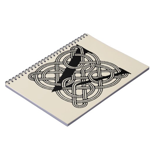 Letter V  Celtic Knot Monogram Notitieboek (Linkerzijde)