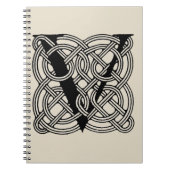 Letter V  Celtic Knot Monogram Notitieboek (Voorkant)