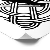 Letter V  Celtic Knot Monogram Poster (Hoek)