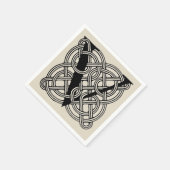 Letter V Celtic Knot Monogram Servet (Hoek)