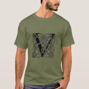 Letter V  Celtic Knot Monogram T-shirt