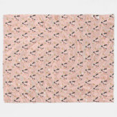 Letter V Fleece Deken (Voorkant (Horizontaal))