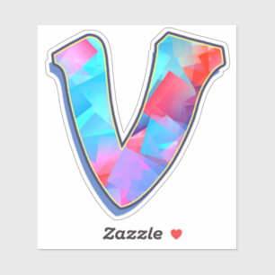 Letter V_ Graffiti Alfabet Letters Sticker