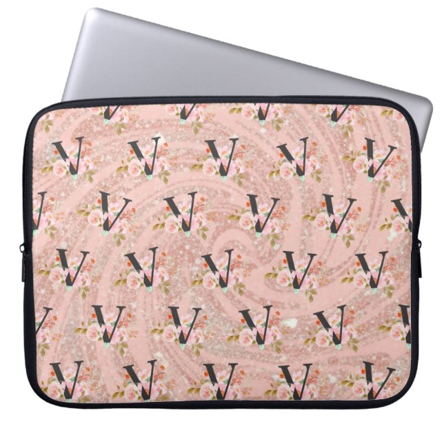 Letter V Laptop Sleeve (Voorkant)