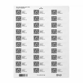 Letter V Middeleeuwse Monogram Art Nouveau Etiket (Full Sheet)