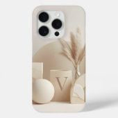 Letter V Minimal Monogram Phone Case – Aesthetic N (Achterkant)