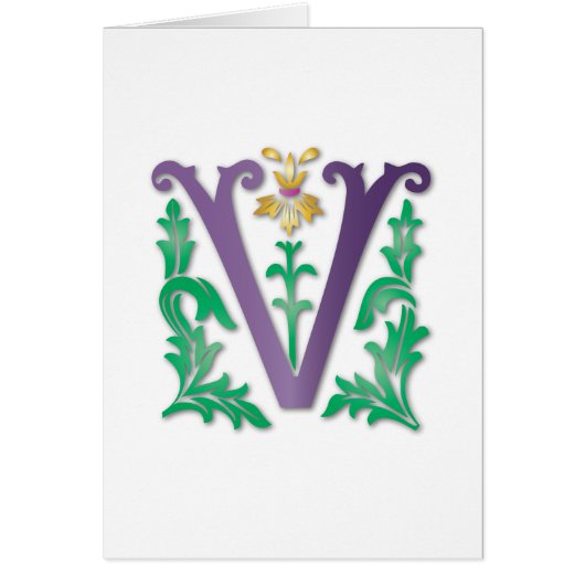 Letter V Monogram (Voorkant)