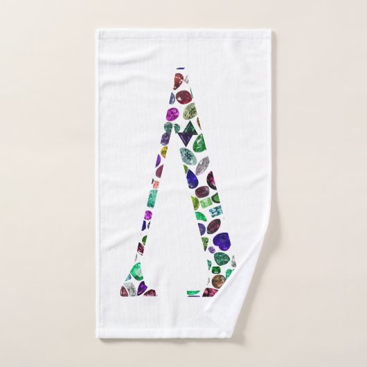 Letter V Monogram Bad Handdoek (Handdoek)