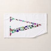 Letter V Monogram Bad Handdoek (Handdoek)
