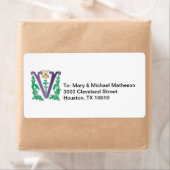 Letter V Monogram Etiket (Insitu)