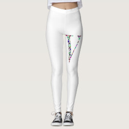 Letter V Monogram Leggings