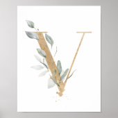 Letter V Monogram Poster (Voorkant)