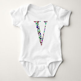 Letter V Monogram Romper