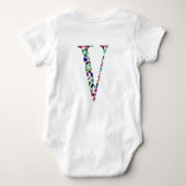 Letter V Monogram Romper (Achterkant)