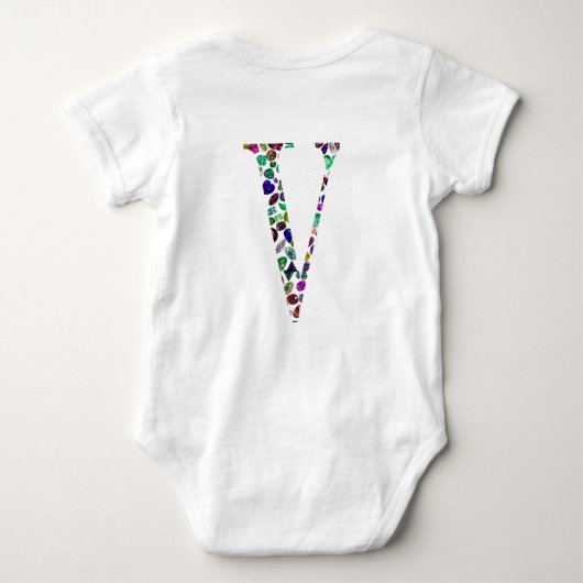 Letter V Monogram Romper (Achterkant)