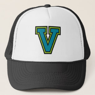 Letter "V" Monogram Trucker Pet