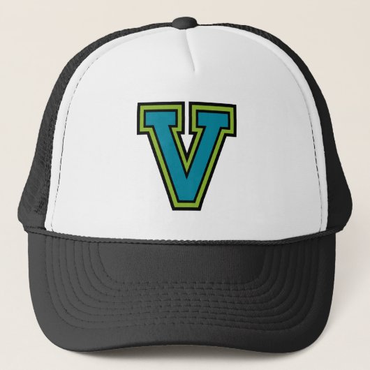Letter "V" Monogram Trucker Pet (Voorkant)