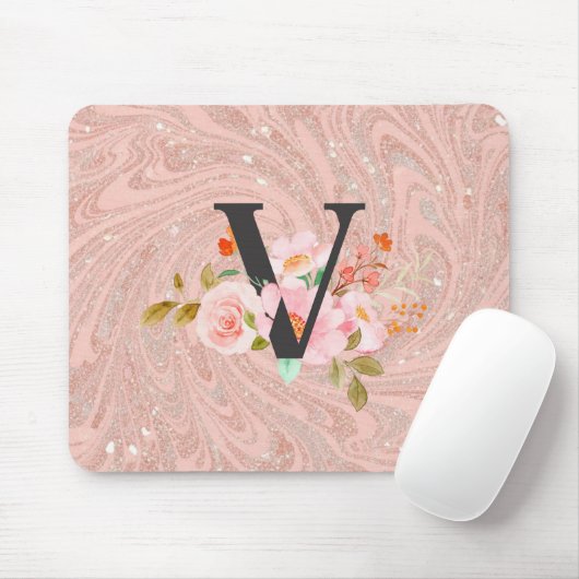 Letter V Muismat (Met muis)