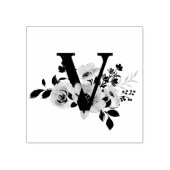 Letter V Rubberstempel (Afrduk)