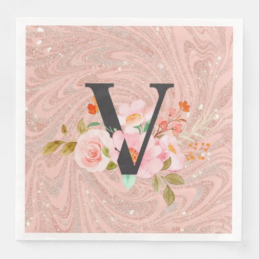 Letter V Servet (Voorkant)