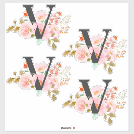 Letter V Sticker (Vel)