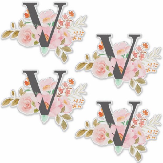 Letter V Sticker (Voorkant)