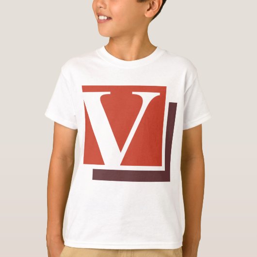 Letter V T-shirt (Voorkant)