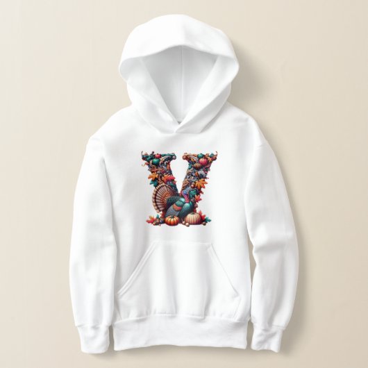 Letter V Thanksgiving turkey style gift  (Laagn)