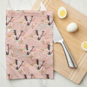Letter V Theedoek (Quarter Fold)