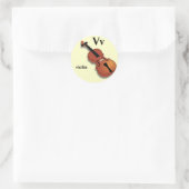 Letter V viool Stickers (Tas)