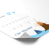 Letter V Volgen Poster voor Kinderen (Hoek)