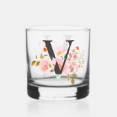 Letter V Whisky Glas (Achterkant)