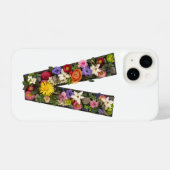Letter V with Floral Wreath iPhone Case Hoesje (Achterkant horizontaal)